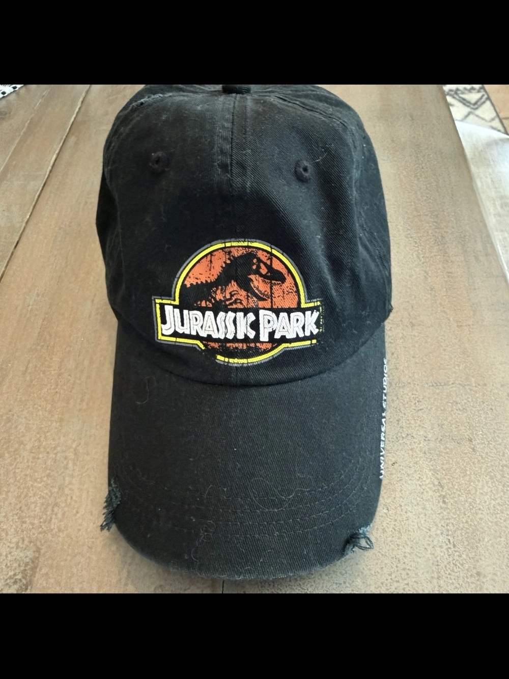 Universal Black Baseball Cap with White Universal Studios Tag